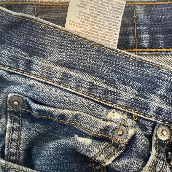 Levis 32x34 Destroyed Denim Jeans Mens Thrashed Destructed Tattered - Picture 6 of 11